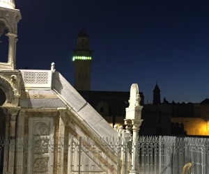 53. Al Masjid Al Aqsa - Minaret at Night